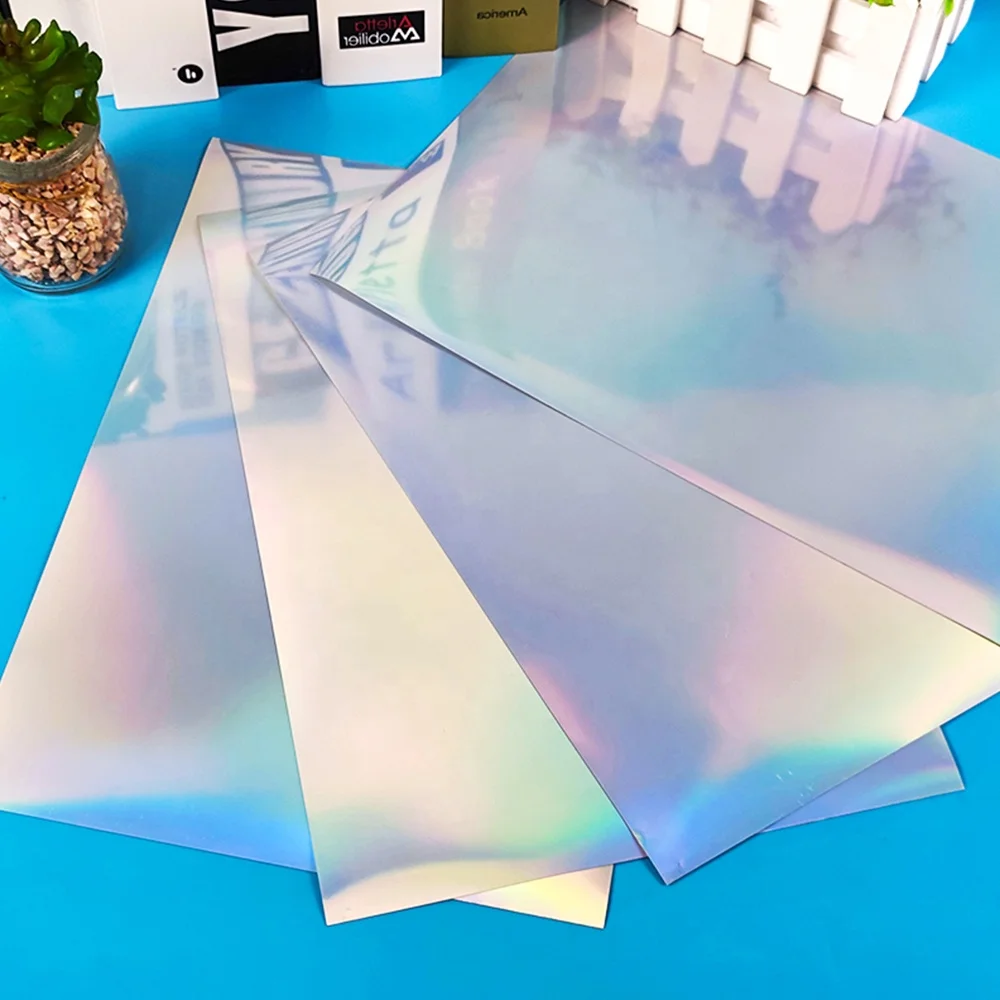 circle pattern security cut ink x11 backing hologram die vinyl paper blank roll 8.5 with sheet custom holographic sticker sheet