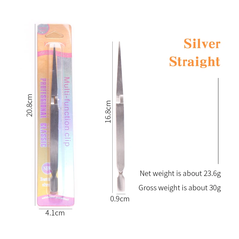 Двойная головка стразы стикер сборщик ногтей инструменты для маникюра из нержавеющей стали силиконовые пинцеты для ногтей
