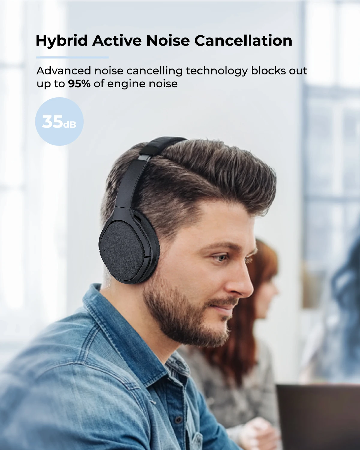 Factory original Over Ear FF+FB Hybrid ANC ENC Competitive Wireless Bluetooth Good Quality Headphone and Earbuds Accessories