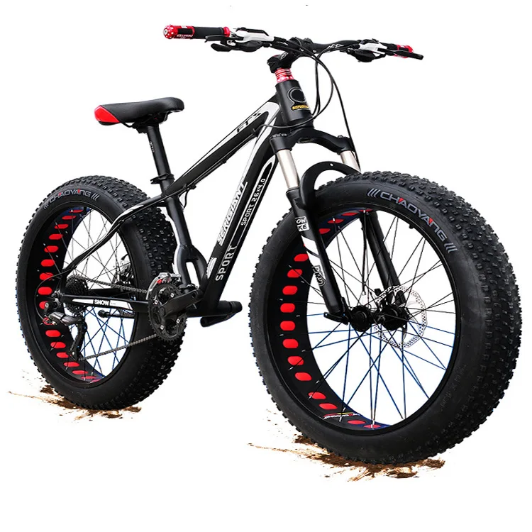 2024 NEW SENYI Wholesale 26 InchFat Tire Bicycle Steel Mountain Bike Fat Bicycle 26 Inch Beach Bike