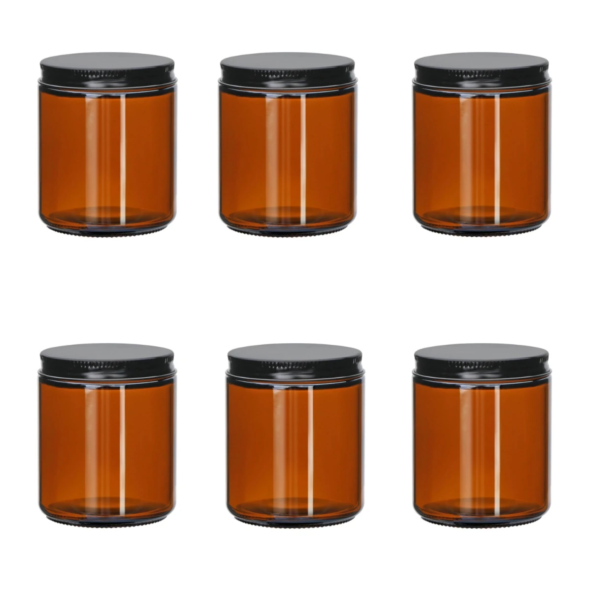 Маленькая Янтарная стеклянная банка YOLOWE 8 унций