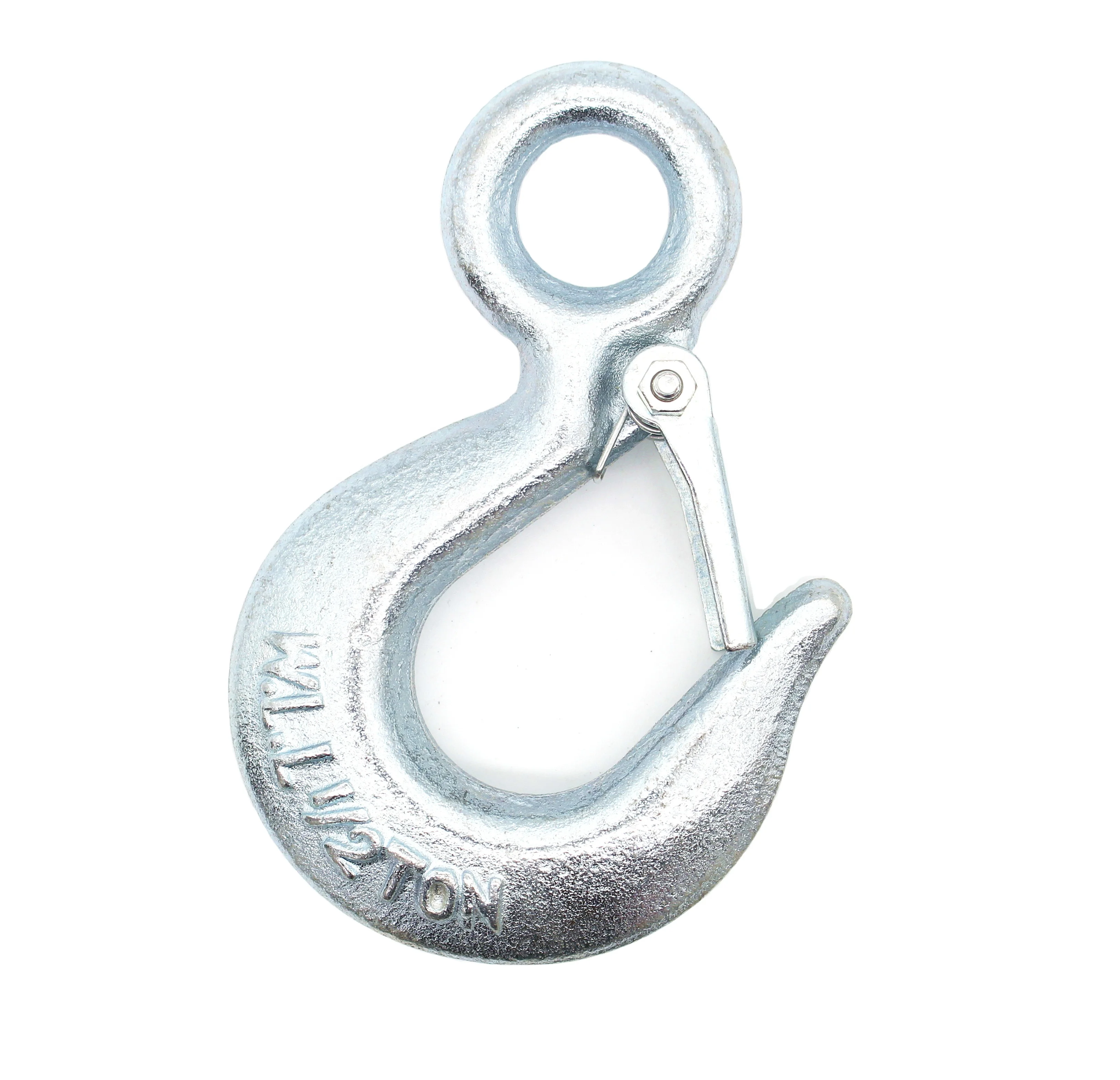 Safety Lifting Carbon Steel high strength Large 320C 320A Spray painting Galvanized lifting Eye hoist Hook with Safety latch