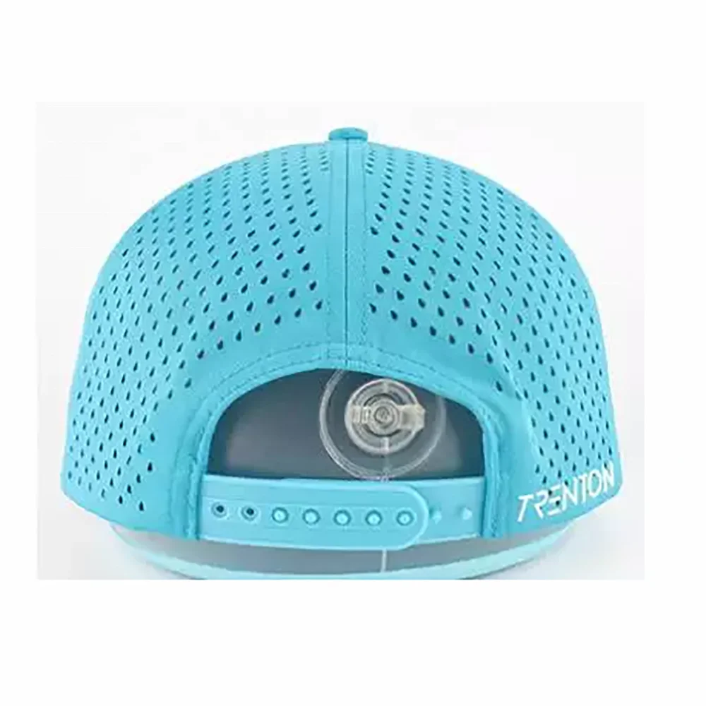 Изготовленный На Заказ Логотип вышитый лазером перфорированный Вырез отверстия Плавающий поплавок водонепроницаемый устойчивый Melin гольф шляпы защелкивающиеся крышки