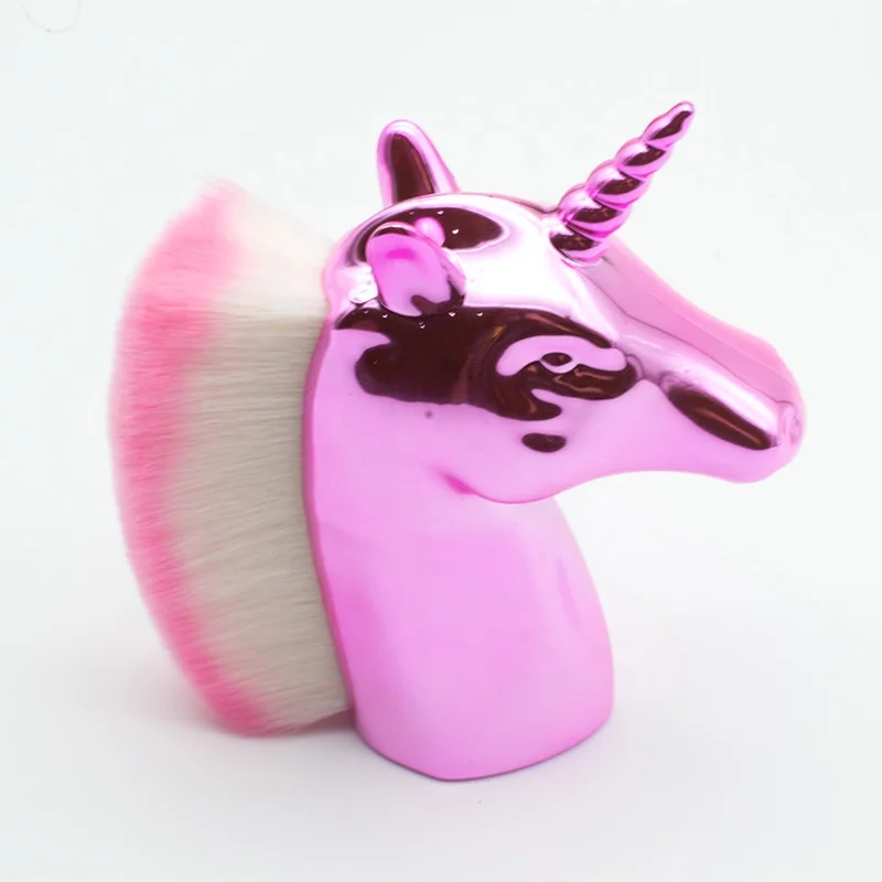 wholesale unicorns Nail Dust Brushes Color synthetic hair Cosmetic brush nail art beauty tools kits gift