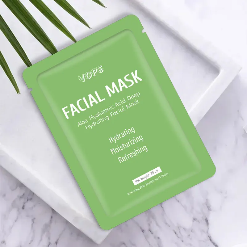 Глубоко увлажняющая маска для лица с алоэ и гиалуроновой кислотой