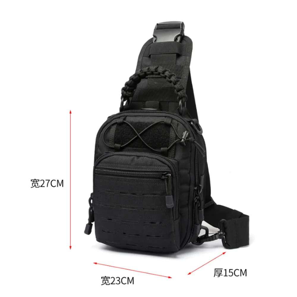 Laser Tactical Nylon Sling Bag Molle Camping Backpack Hunting Sports Chest Shoulder Bags