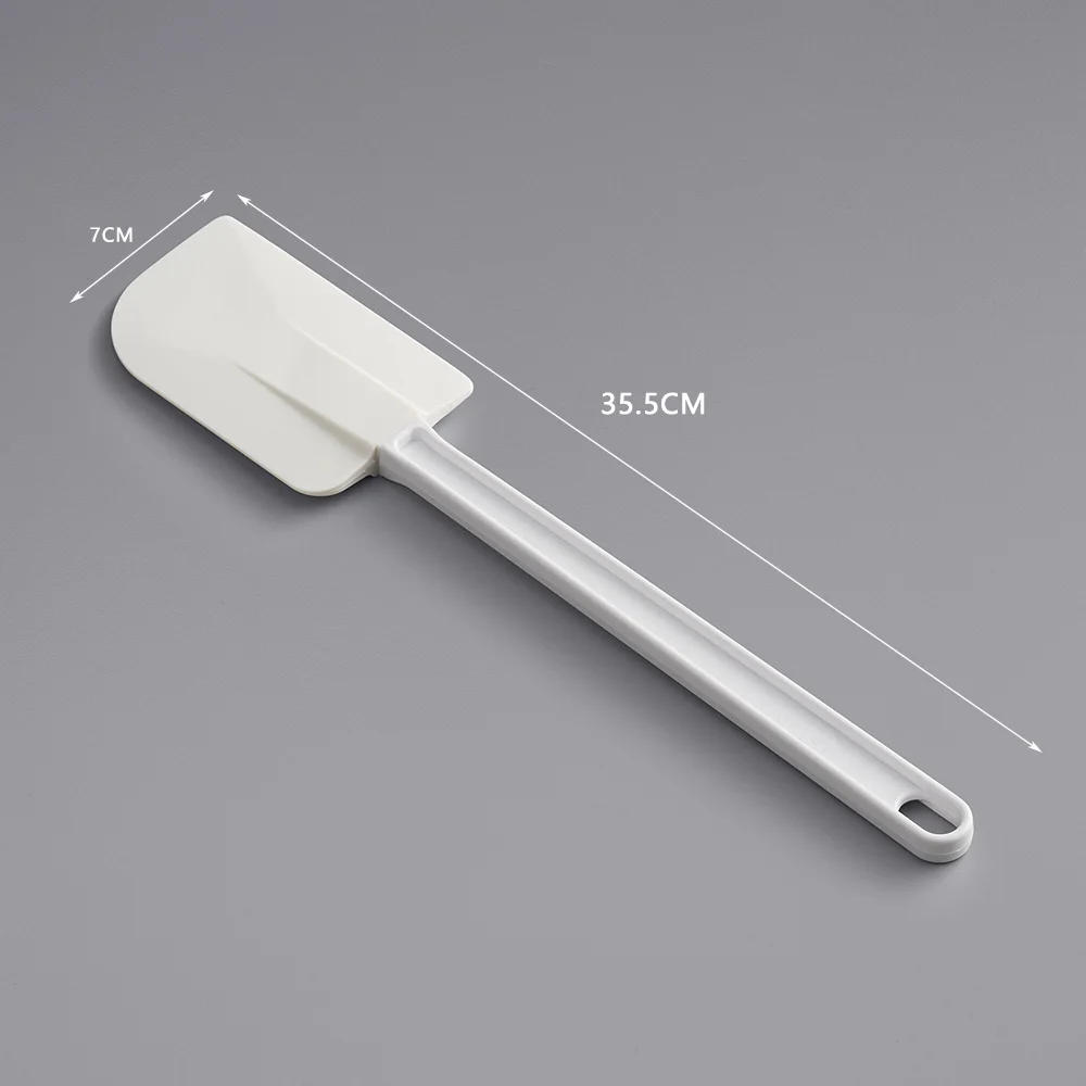 10 Inch White Spatula Eco-Friendly TPR ABS and Silicone Rubber Dishwasher Safe for Home Kitchen Use