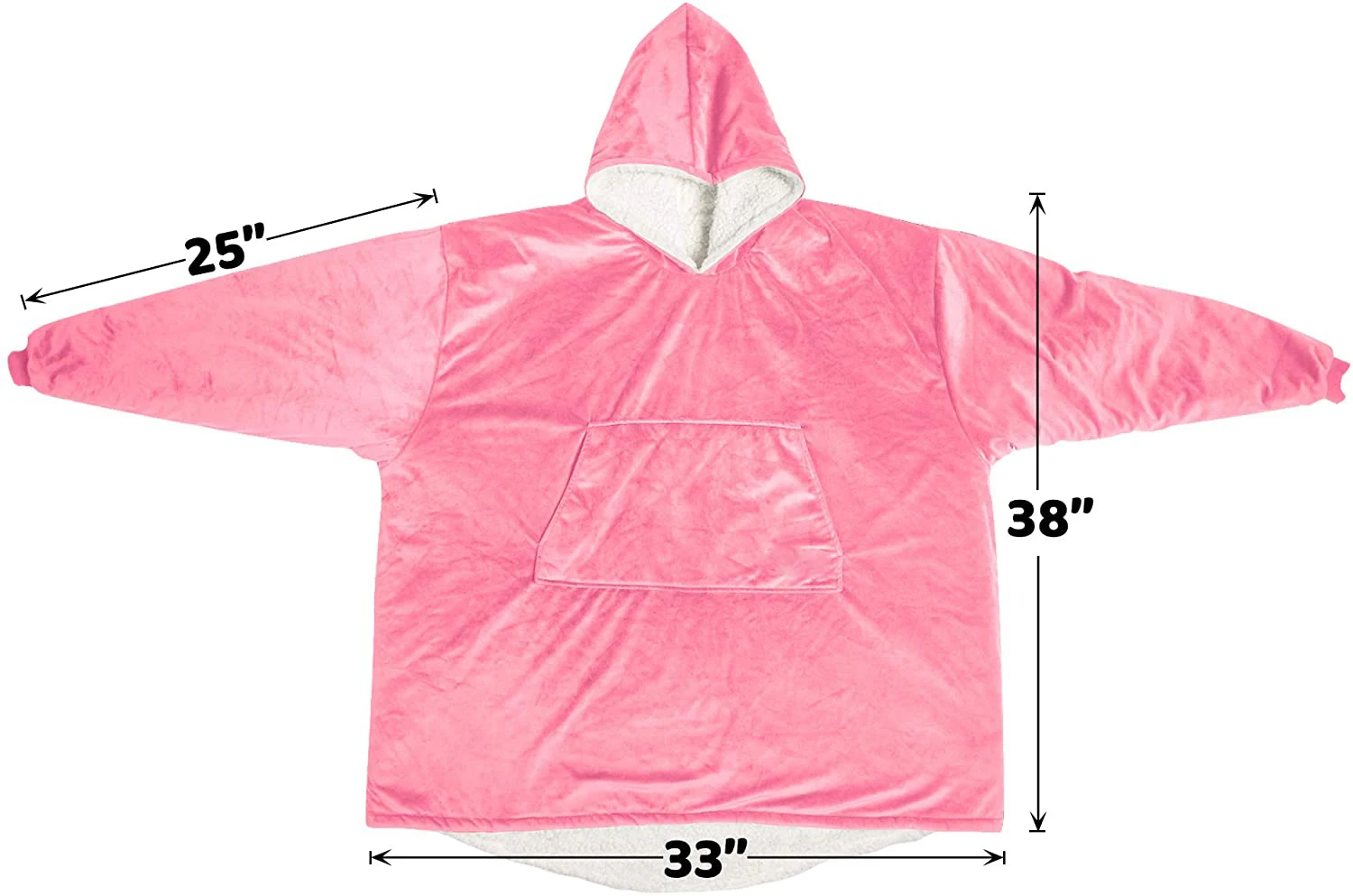 Yutong Original Factory Warm Soft Sherpa Blanket Sweatshirt Reversible Hood Pocket Multiple Colors Hoodie Blanket