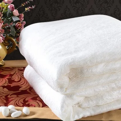 Natural Organic 100% Mulberry Silk Golden Raw Material Fiber Wadding/ Fillings/Felt/Batting for Quilt Comforter Duvet Pillow