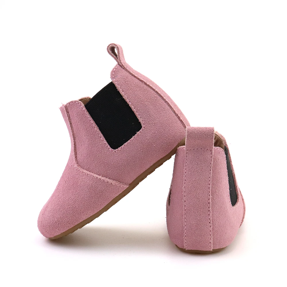 Wholesale Cheap Girls Fashion Boots Baby Textured Leather Baby Boots