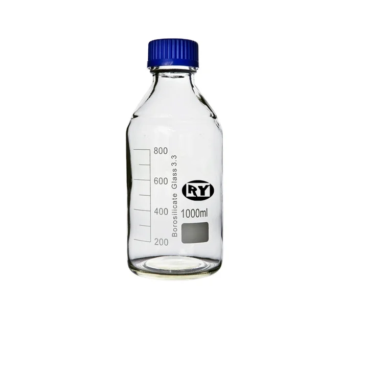 High Borosilicate glass Reagent bottle with Screw lid