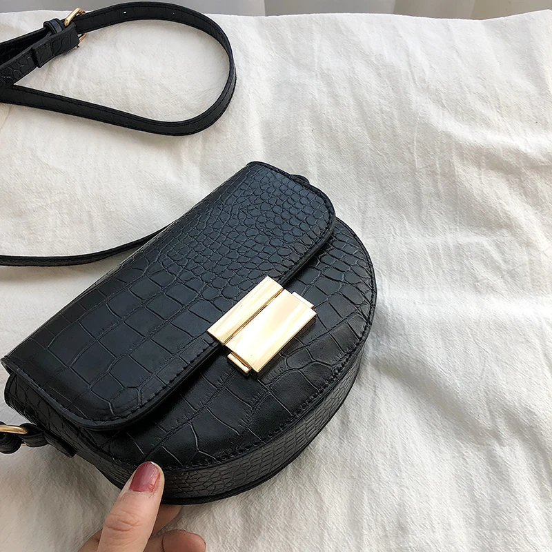 Manufacturer supply fashion crocodile pattern lady mini tote cross body bag