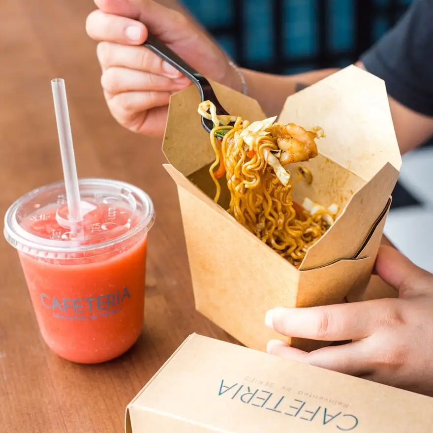 Custom Logo Printed Sturdy Oil Water Proof Take Out To Go Fast Food Packaging Kraft Paper Box Container