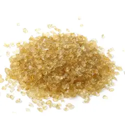 3-5mm high luminosity crystal yellow crushed glass gravel for fire pit fireplace DIY resin artworks epoxy painting decoration