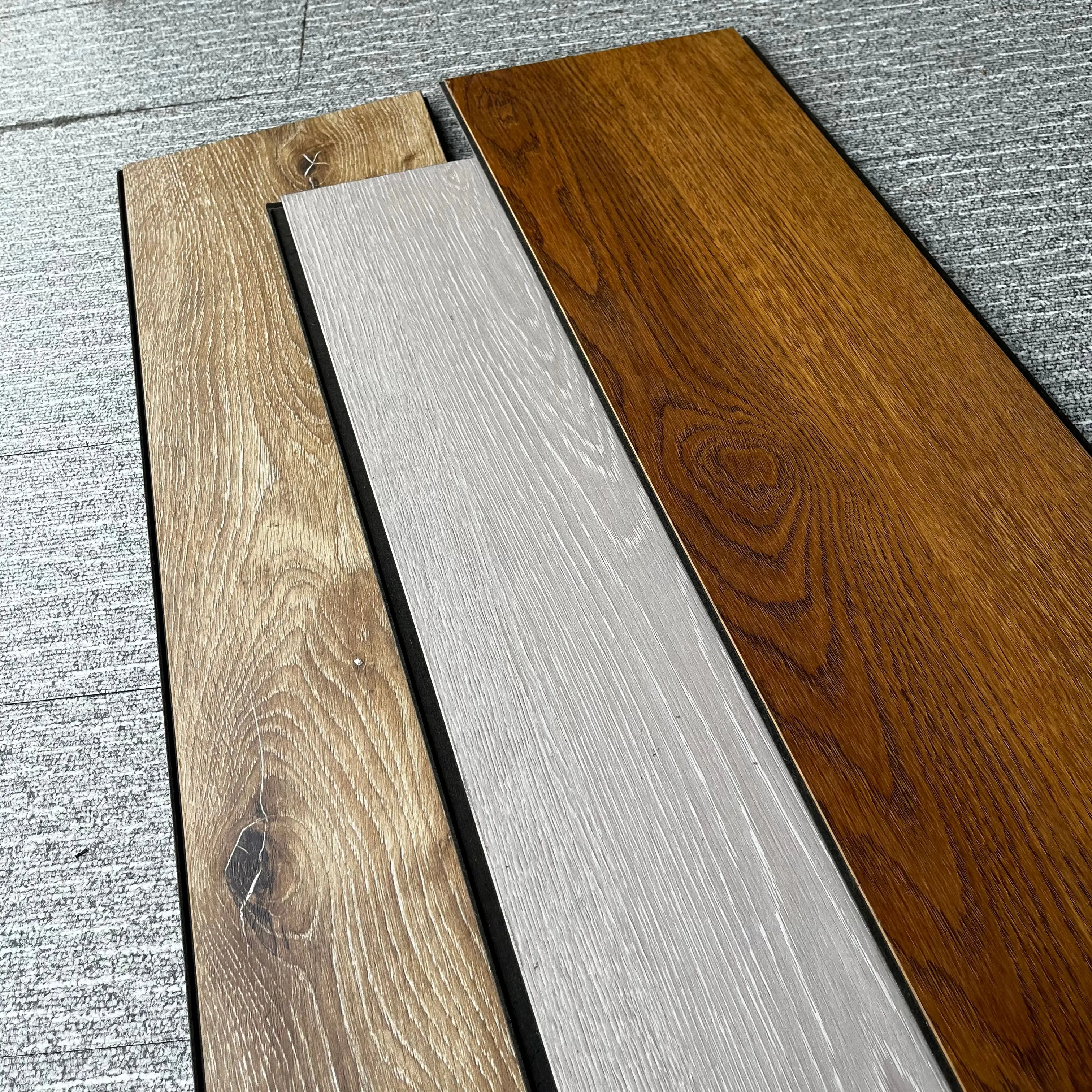 Black Core Waterproof Laminate Flooring Eco-Friendly ENF Grade 72h Thickness Swelling 5% Bathroom Waterproof Laminate Flooring