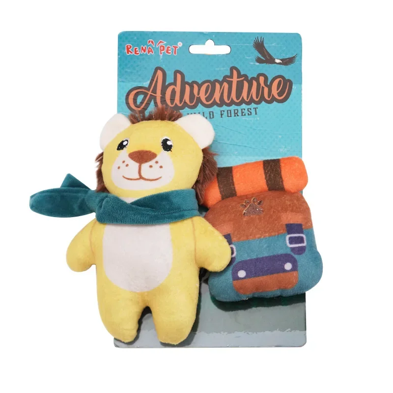 Cartoon Pet Toy Dog Plush Sound Play set with Bite Resistant Feature for Puppets & Puppet Theaters