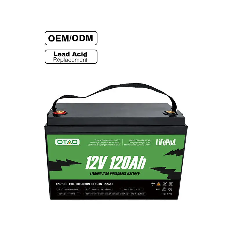 Wholesale Lifepo4 Battery Pack 12V 120AH Lipo4 Batterie For Outdoor Portable Power Station DIY Lithium Iron Phosphate Battery