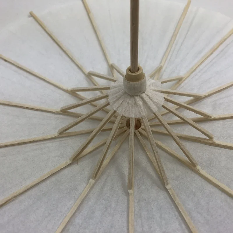 Kids DIY painting small size diameter 20cm white blank Paper Umbrella