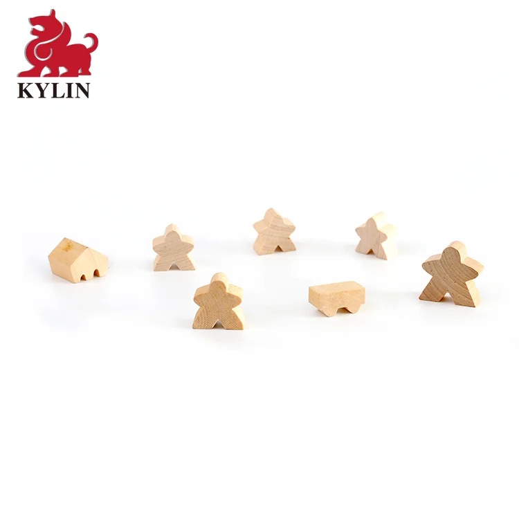 Custom Board Game Pieces Wooden Game Token Pawns Toy Parts