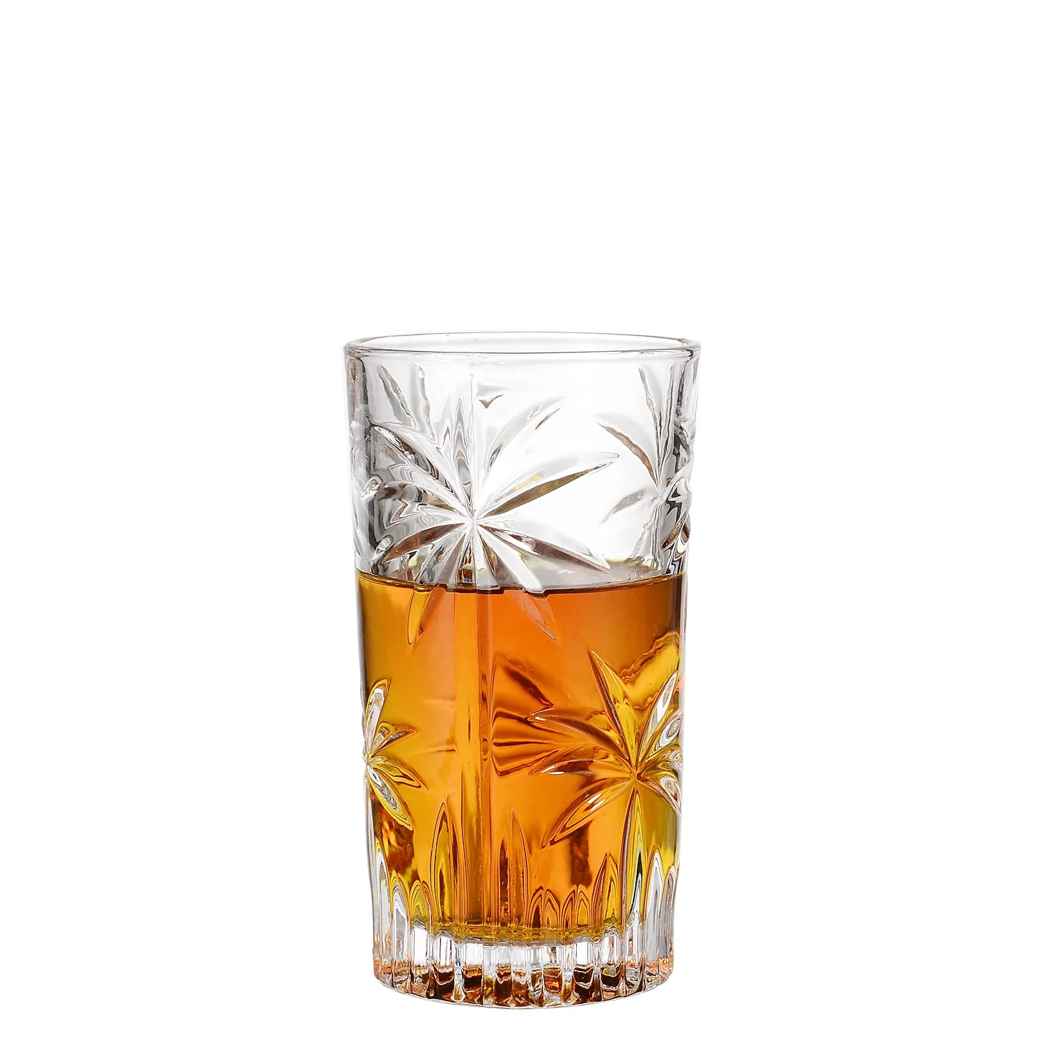 New Arrival Clear Elegant Cheap Handmade Pressed Highball Stemless Wine Glass Tumbler