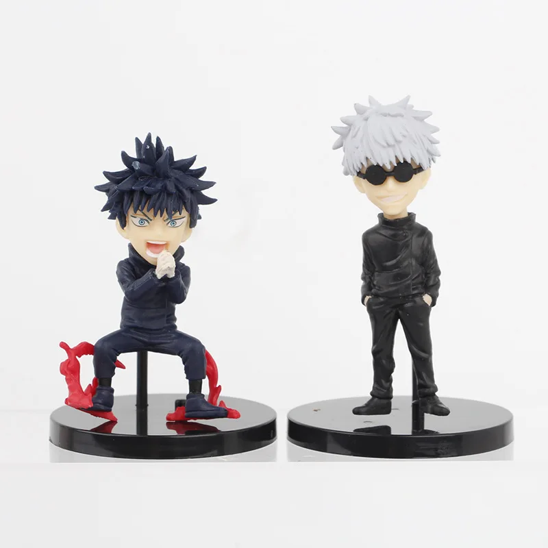 8 Pieces / Set Jujutsu Kaisen Itadori Yuji Satoru Gojo Megumi Collection PVC Model Action Figure Anime Doll Toys Wholesale