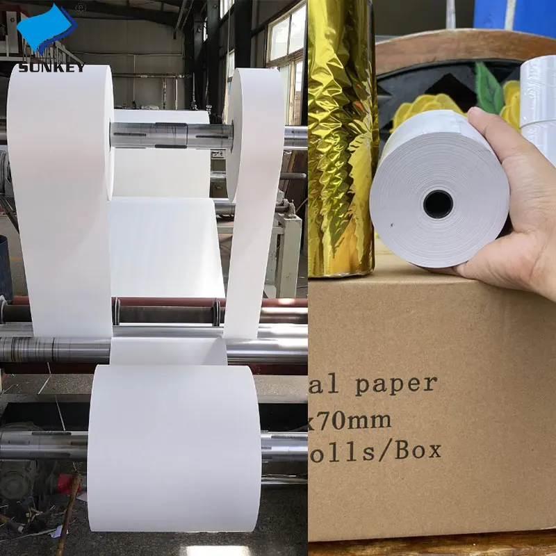 A Grade 80x80 receipt pos terminal system t2s swipe mobile sunmi portable atm handheld machine cash register thermal paper roll