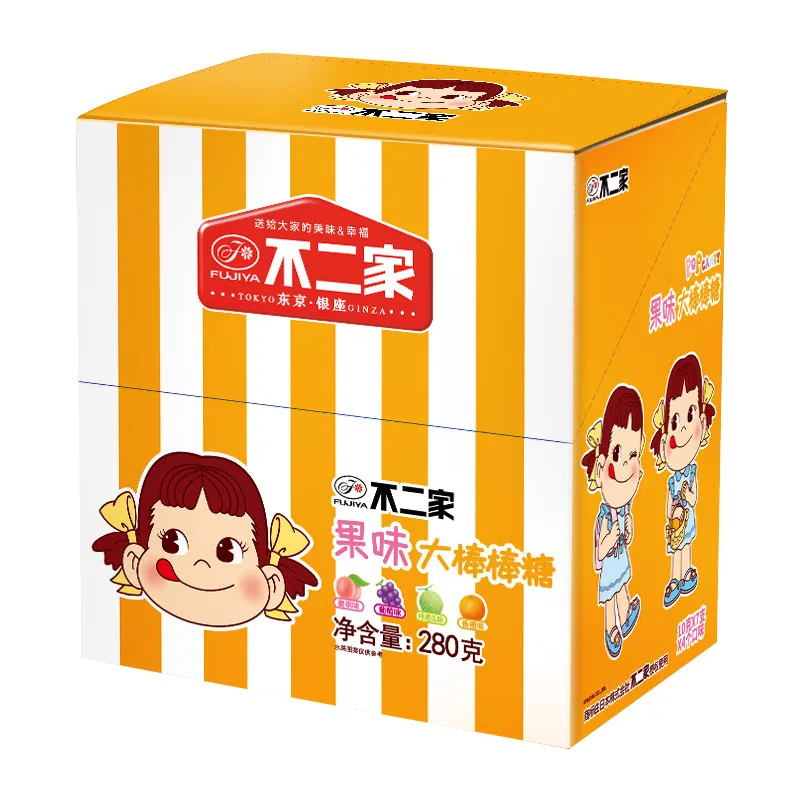 Hot Selling Hard Lollipop Japanese Brand Fruit Flavored Lollipop Exotic Candy 280g