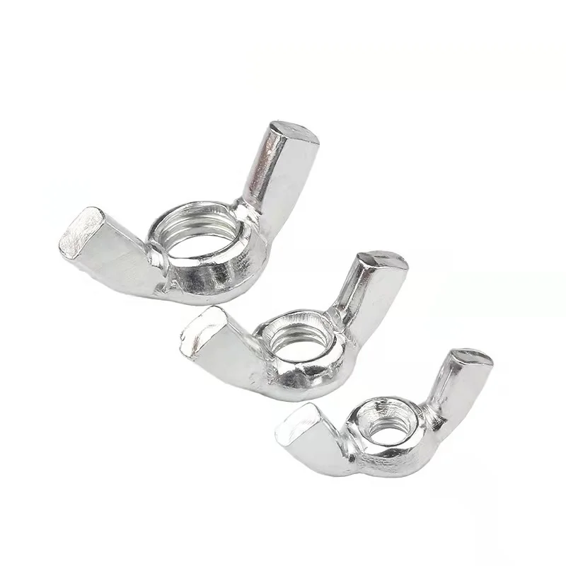 Bolaige Factory in Handan Custom M4 M5 M6 M8 M10 M12 Galvanized Carbon Steel wing Nuts Made China Hex Head DIN Standard