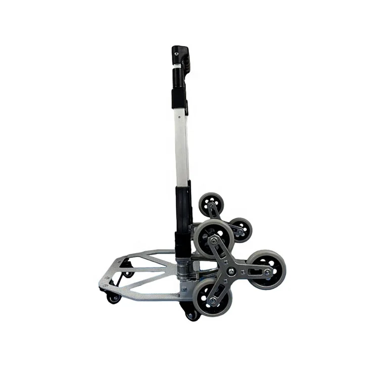 Hot Selling Foldable Handle Hand Trolley 6 Wheel Aluminum Platform Hand Truck