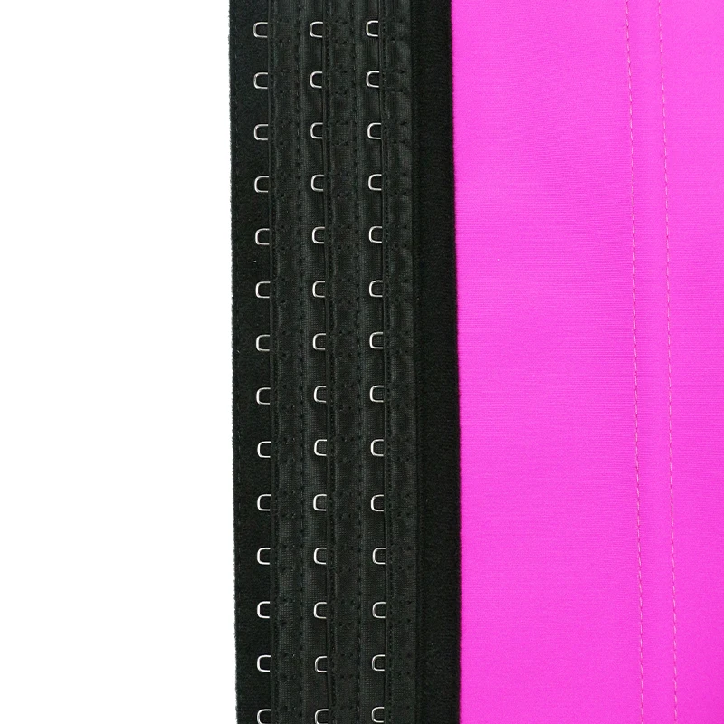 NANBIN Custom Logo Strong Vest Breast Cut Out Girdle Shaper Pink Corset Waist Trainer Private Label Shaper with Hook