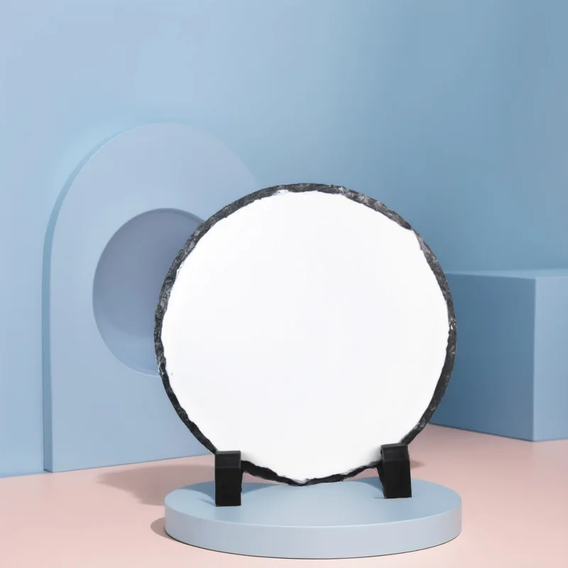 Sublimation Slate Blanks heart Custom Stone Slate Picture Frame Heat Transfer Rock Photo Plaque Slate Frames For Desktop Gift