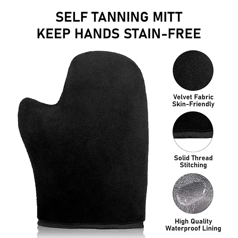 Long Lasting Self Tanning Foam Self Tanner Set Self Tanning Mousse with Tanning Mitt and Tanner Brush