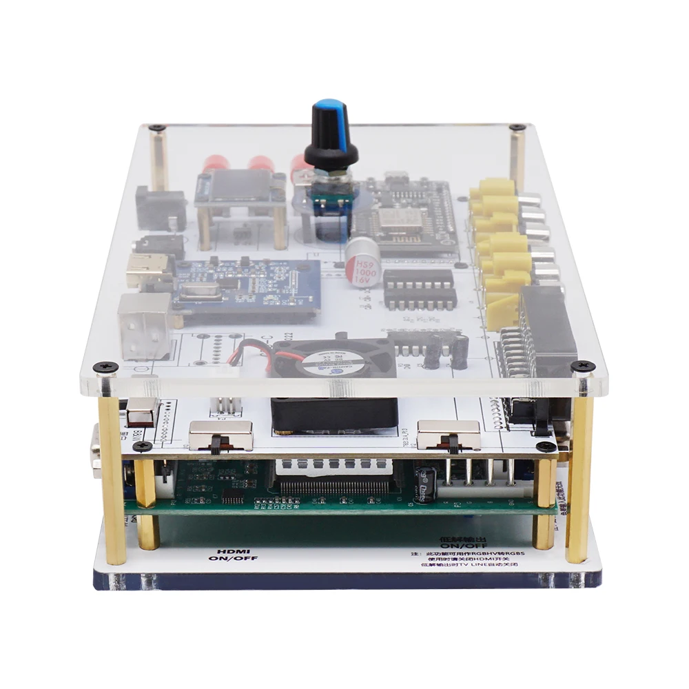 Modified GBSC Control Video Converter with Scart RGBS /YPbPr/S-video/composite AV input for retro game consoles