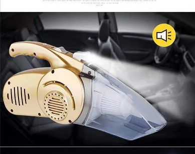 4 in 1 Tire Air Pump Car Powerful Handheld Vacuum Cleaner 12V Pressure Measurement with LED Illumination