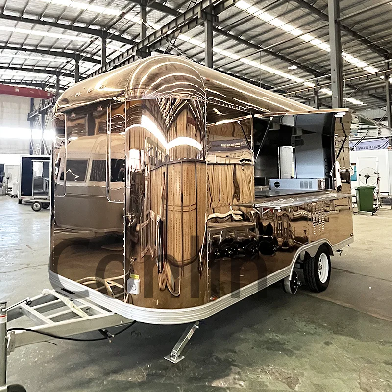 Airstream продовольственный грузовик Кейтеринг Трейлер мобильный киоск кофе-бар пицца и пирожок