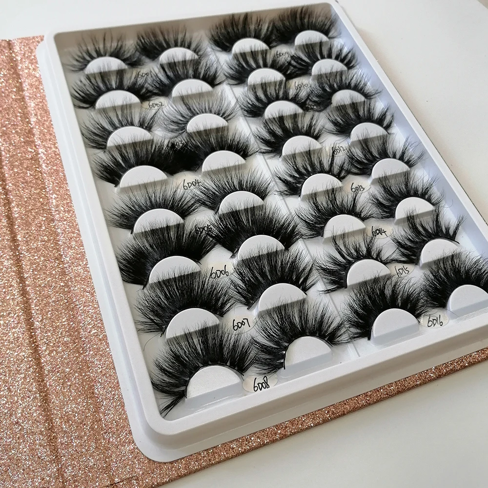 
Muting Best Selling Wholesale Mink Lashes 16 Pair False Lash Book Custom Eyelash Book Packaging 