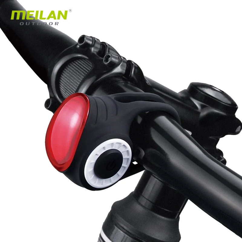 Meilan S3 Multi-function bike electronic horn 150db super volume mini size wireless control bicycle bell with COB safety light