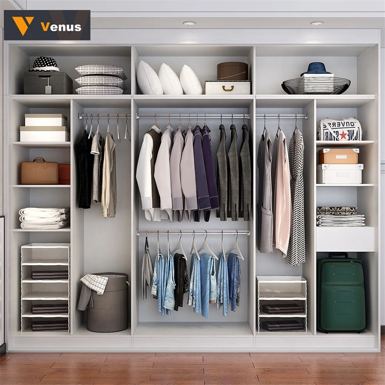 High Quality Hot New Products Sliding Door Closet Custom Wardrobe Closet Bedroom Wooden Wardrobe Wall Cabinet Living Room Closet