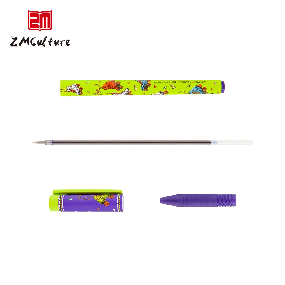 DIY Design Plastic Pen Multi Color Smooth Write 0.5/0.7/1.0mm Custom Logo 3D UV Digital Printing Promotion Plastic Ballpoint Pen