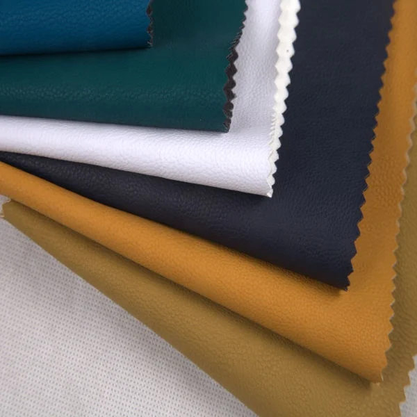 quality shoe leather synthetic leather pu litchi grain leather