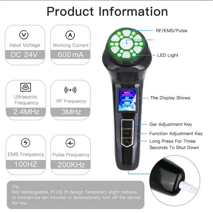 Face Massage Machine Home Use Skin Tightening Beauty Instrument Machine Beauty Device Equipment Face Massager