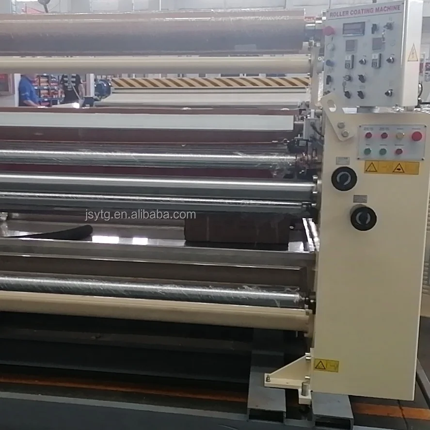 Synthetic leather reverse roller type treating machine for PVC/PU synthetic leather products coating