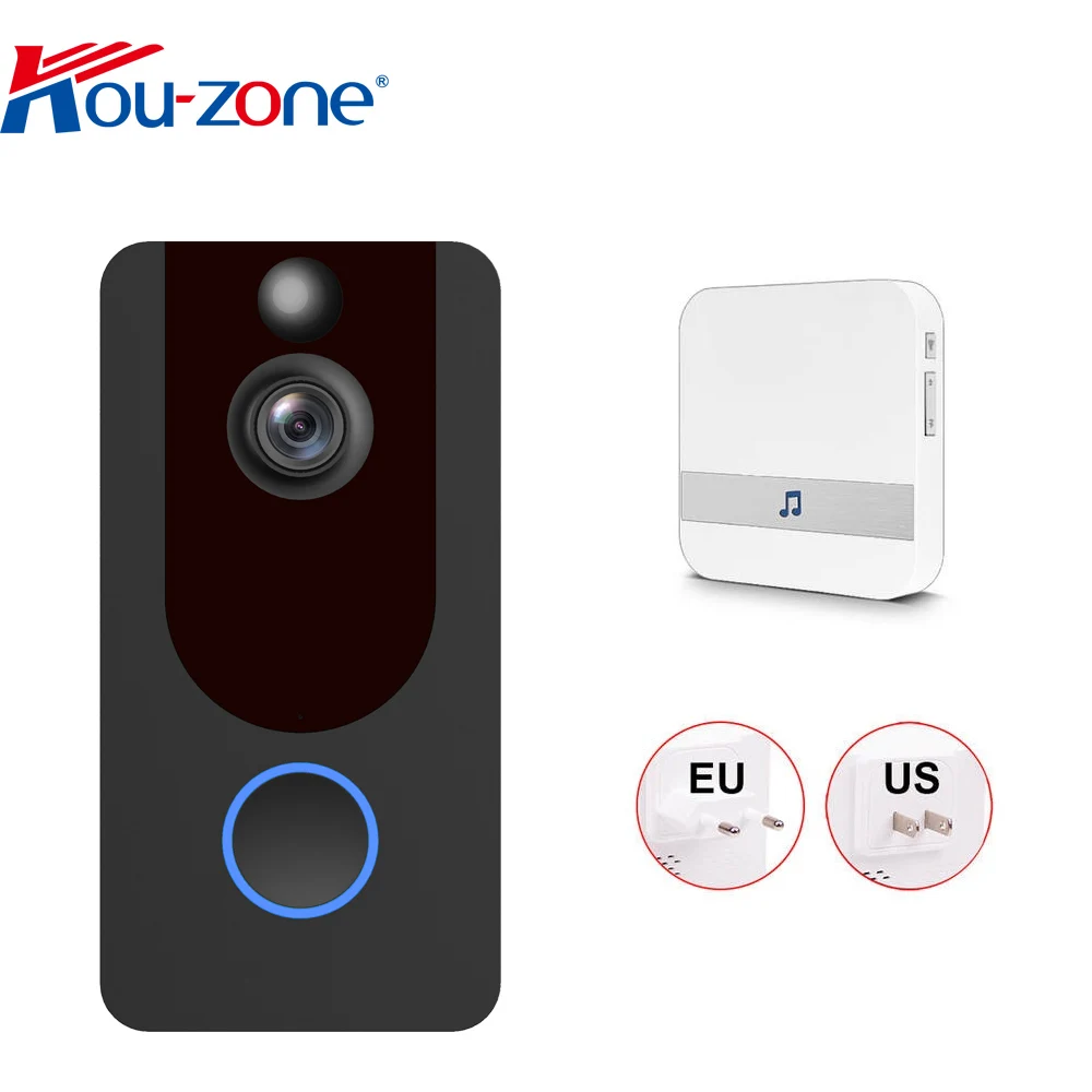 Easy to buy New arrivals doorbell 2-way Audio Smart PIR Sensor Low power consumption push alarm to mobile via APP