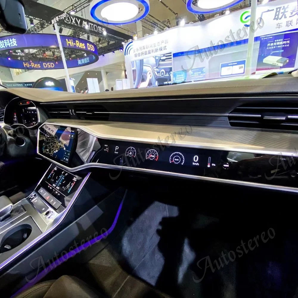 Android Car Instrument Dashboard Display For Audi B8 A4 A4L C8 S4 RS4 A5 S5 RS5 2016-20 Copilot Multimedia Entertainment Screen