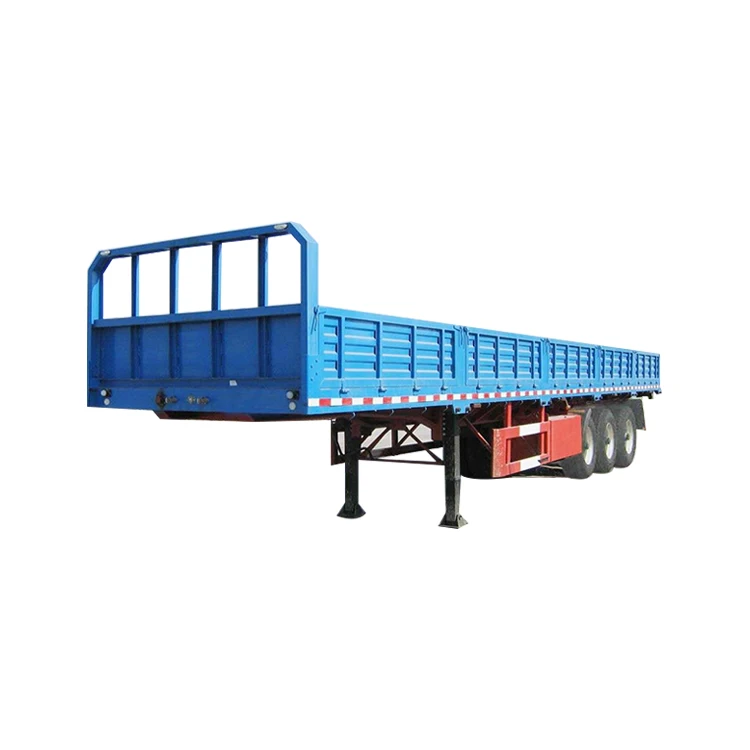 Factory Price 40ft Side Wall Semi Trailer Fence Cargo Semi Truck Trailer Truck Trailers For Sale