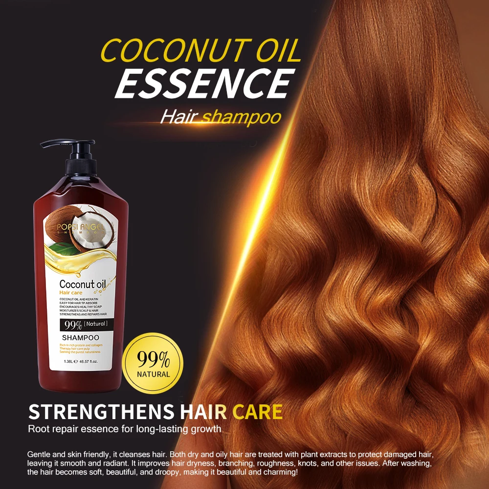 Hair Care Products Coconut Oil Shampoo Moisturizing Anti-Dandruff Organic Coconut Shampoo