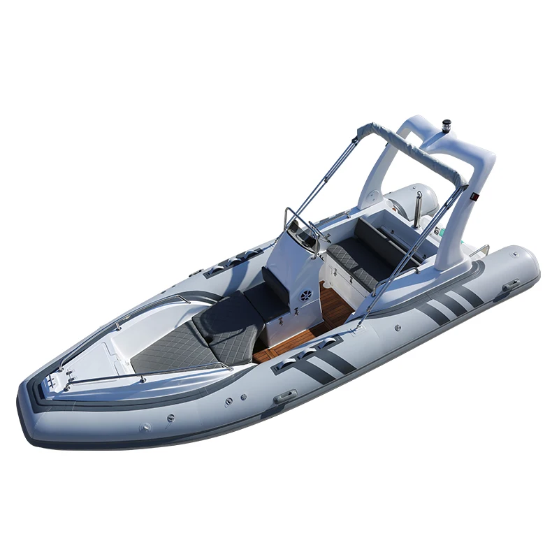 Haote Rowing Yacht Rib Fishing new Aluminum Kayak Speed Vessel Luxury Displayracks Pontoon Raft Jet Boat For Water Sport