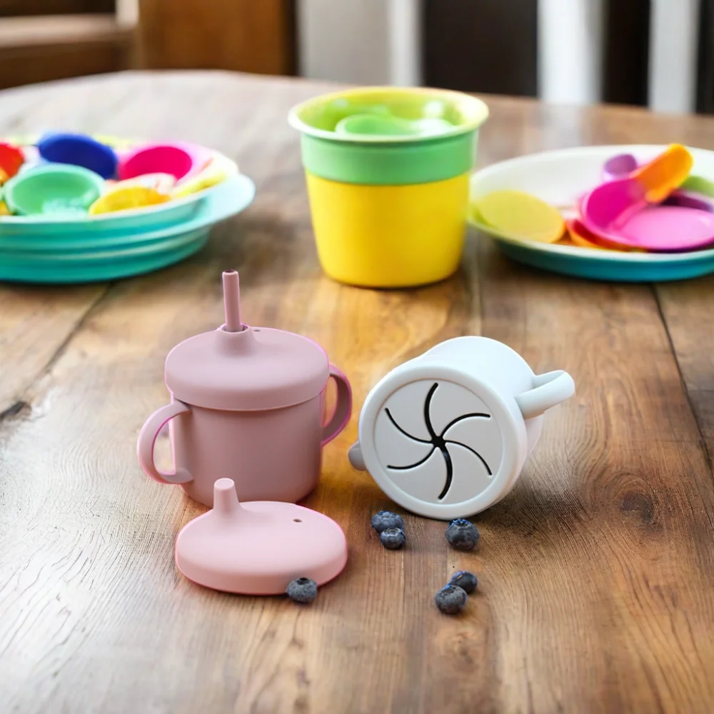 Easy twist open mold free toddler baby bathtub bathing Silicone Bath Toys for kids Water Pool Toy Dishwasher Safe