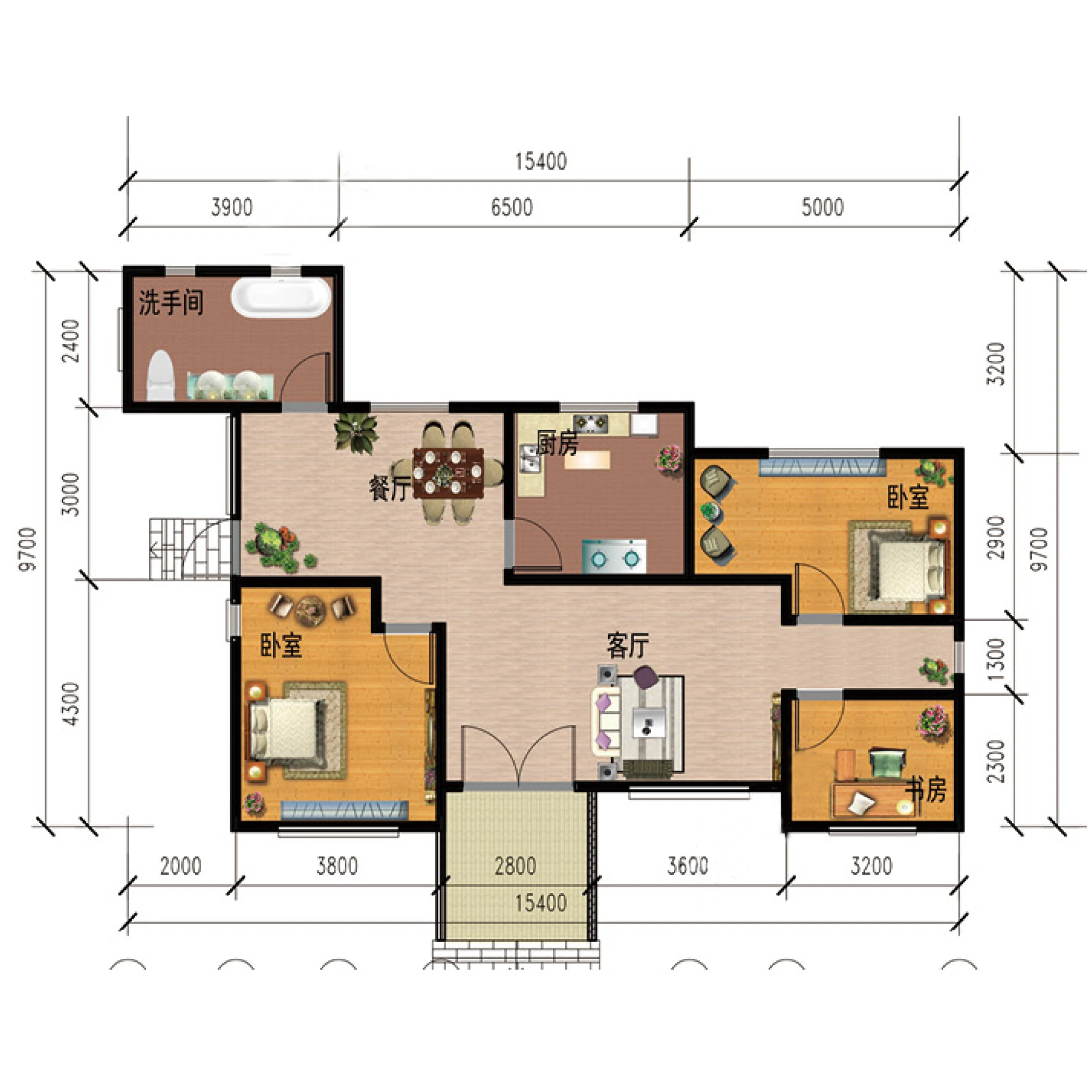 Modern and luxury design light steel fame prefabricated house villa modular home with 4 bedrooms and 4 bathroom for sale