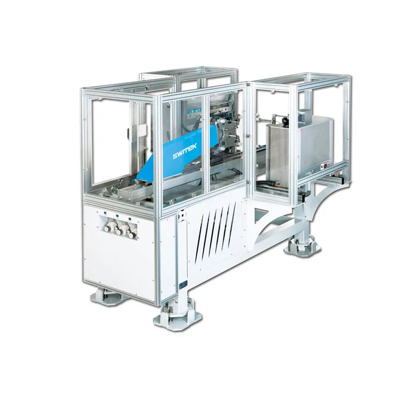 side entry iml robot with Video of 20 liter bucket in mold labeling